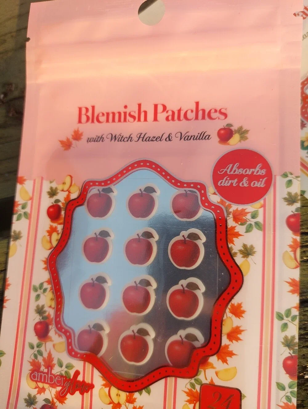 Lot Of 3 Packs Blemish Patches Apple Rose Pumpkin Absorbs Dirt/Oil Pimple 72